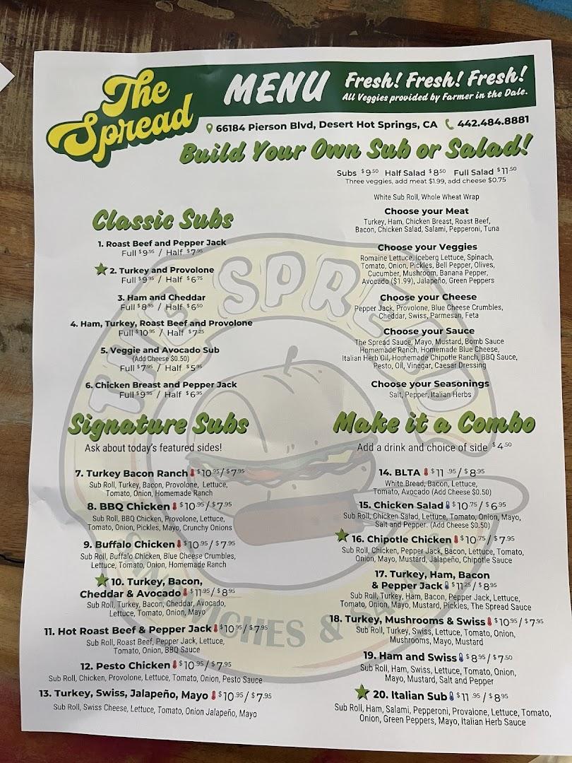 The Spread Menu image 2